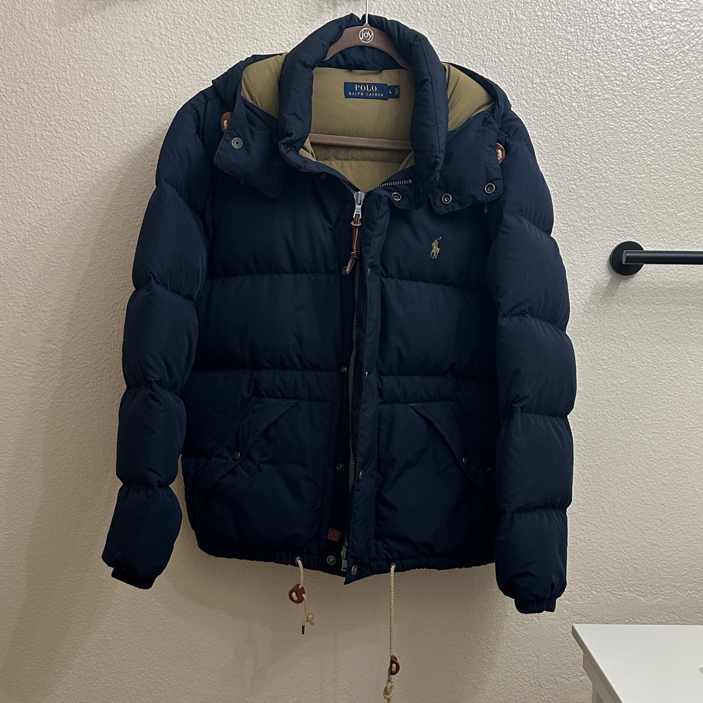 Polo By Ralph Lauren Men's Navy Down Puffer Jacket